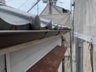 新設した雨樋の様子