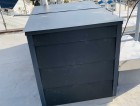 板金でカバーした煙突の様子