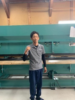 職人の笑顔の写真