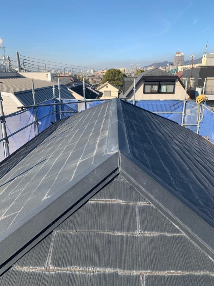既存のカラーベスト屋根の様子