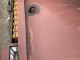 ベランダ上のトタン屋根の様子