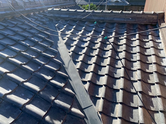 谷板を入れ替えた様子