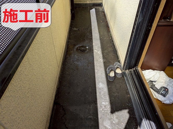 塩ビシート防水メンテナンス前