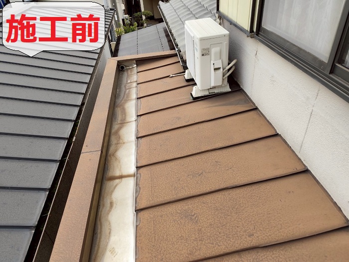 金属屋根の増し貼り前