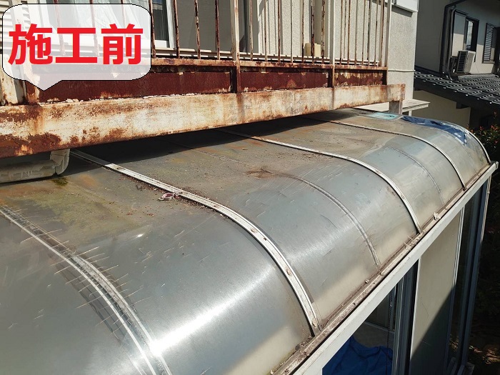 サンルーム屋根貼り替え前