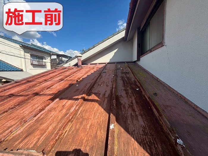 屋根葺き替え前