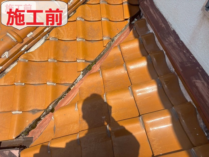 谷板交換の屋根修理前