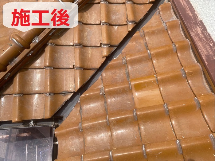 谷板交換の屋根修理後