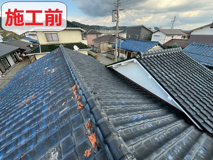 加西市で屋根葺き替え工事前