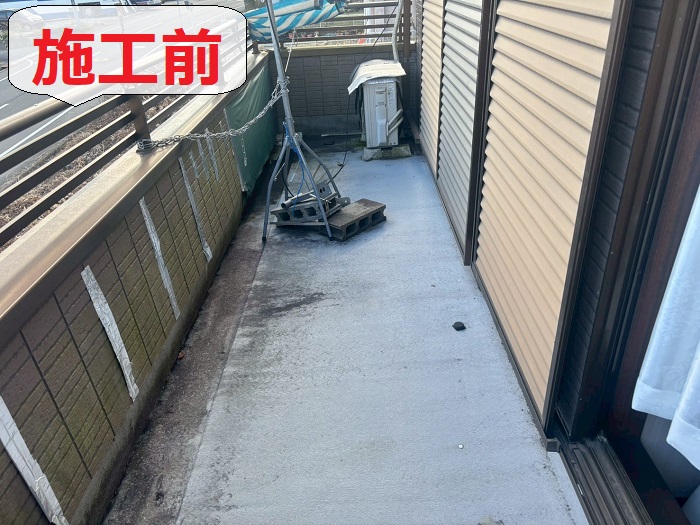 神戸市須磨区で防水工事を行う前の様子