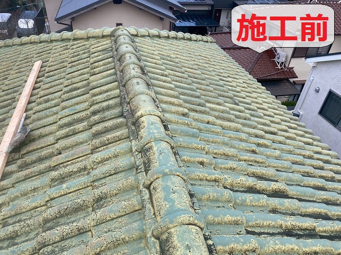 神戸市須磨区で屋根補修を行う前の様子