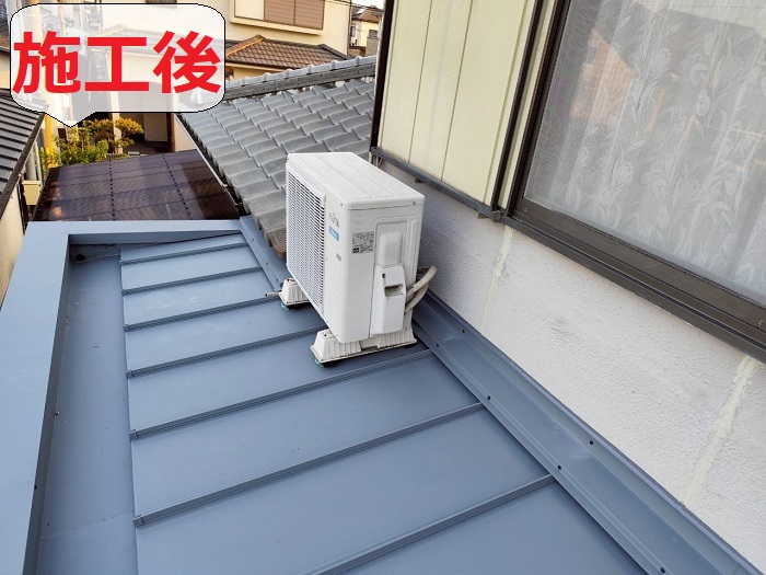 金属屋根の増し貼り前