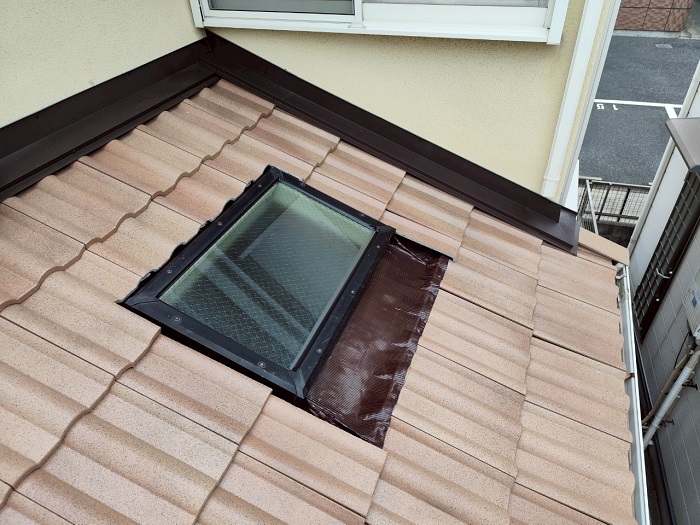 葺き替え後のフレンチ屋根