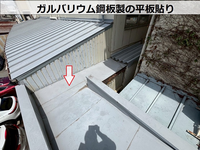 ガルバリウム鋼板の平板