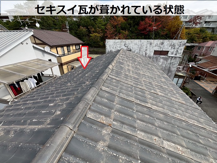 セキスイ瓦の様子