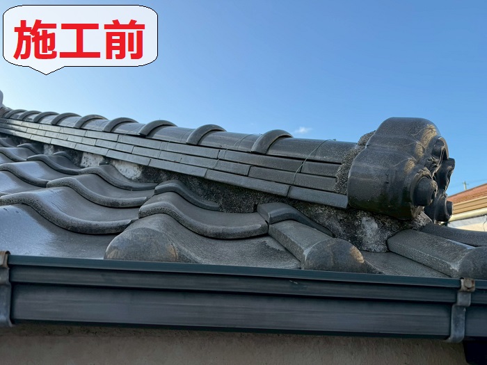 神戸市須磨区で屋根修繕工事を行う前の様子
