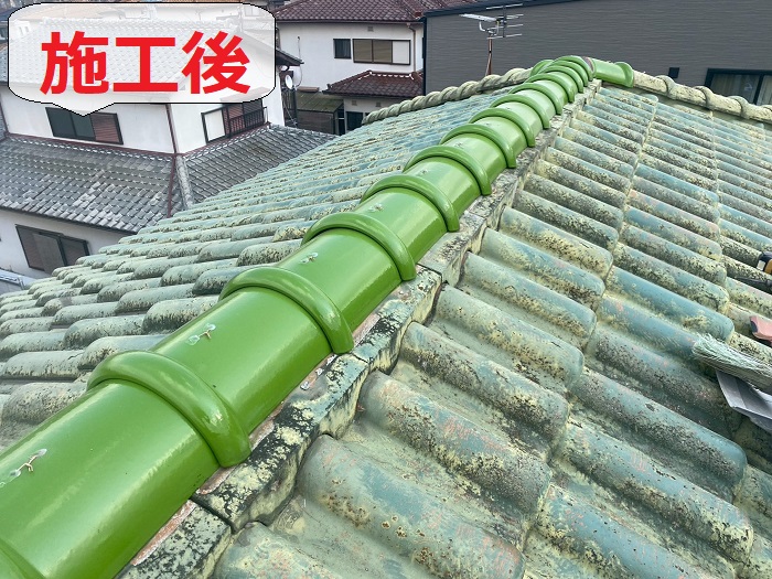 神戸市須磨区で屋根補修を行った後の様子