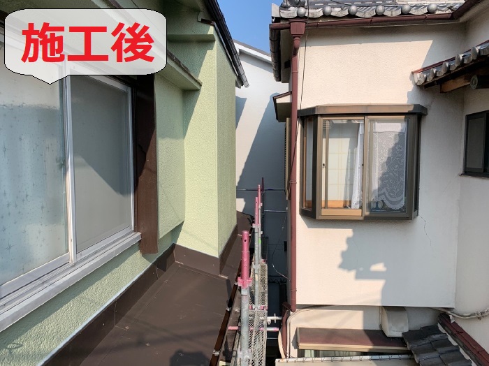 神戸市須磨区で雨漏り工事を行った後の様子