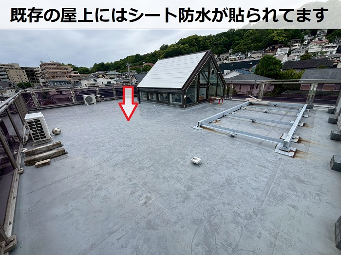 屋上のシート防水