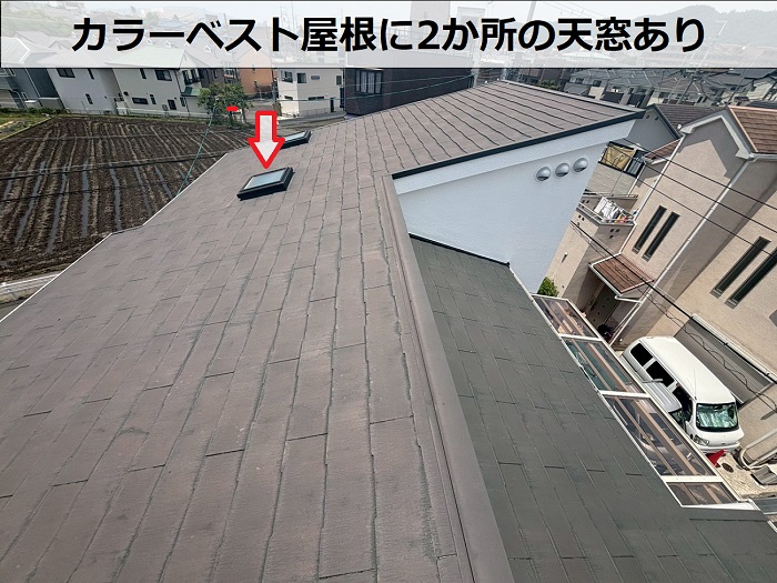 屋根上の天窓