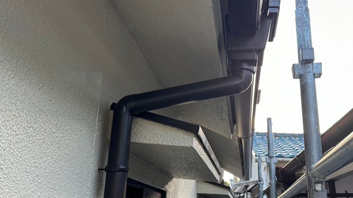 交換後の雨樋の様子