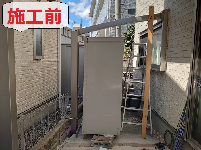 テラス屋根工事前３