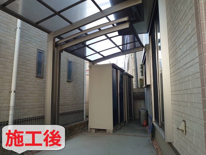 テラス屋根工事施工後３