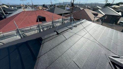 カバー工法後の屋根