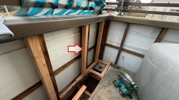 ベランダ下地交換