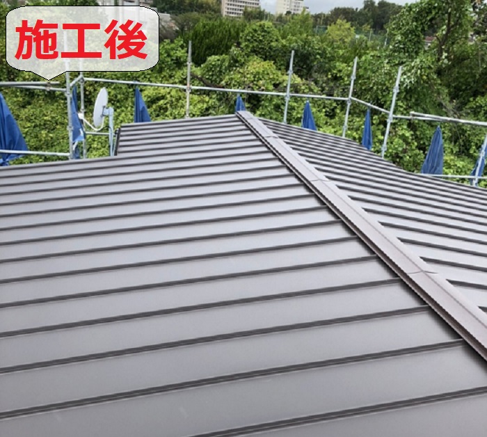 瓦棒葺き替え後