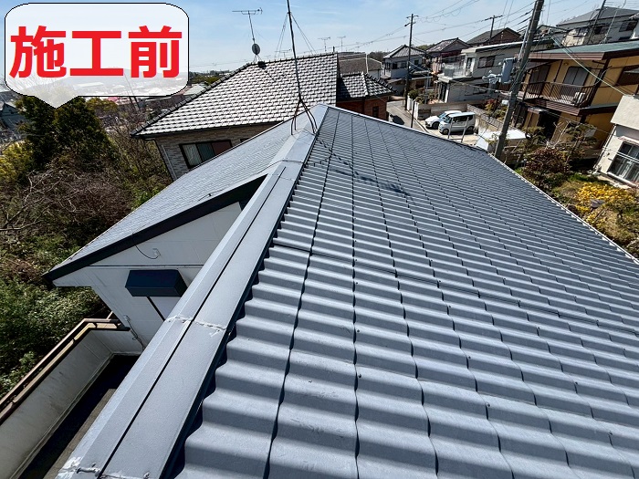 金属瓦葺き替え前