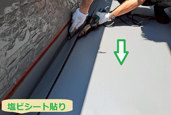 塩ビシート貼り