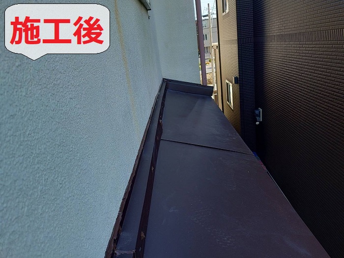 トタン屋根施工後
