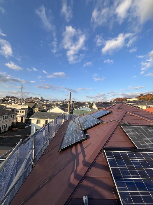 カバー工法後の屋根