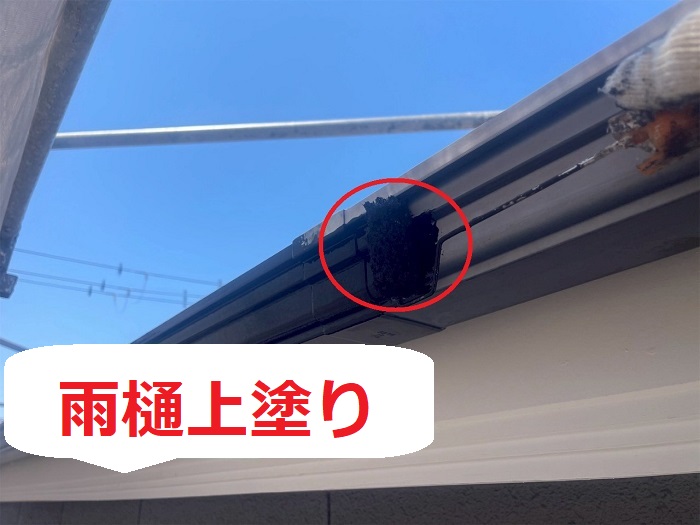 雨樋上塗り
