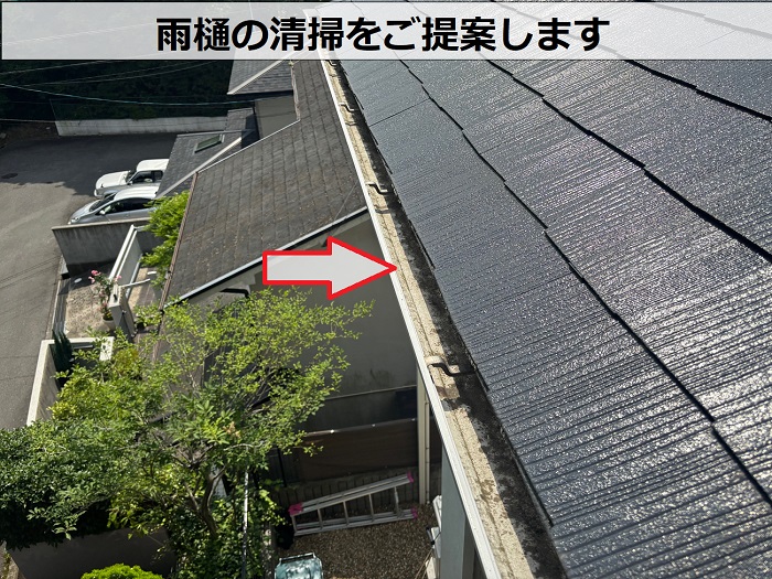 雨樋の清掃をご提案