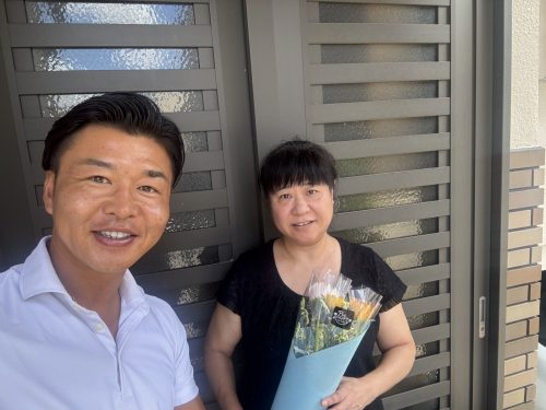 お客様との写真