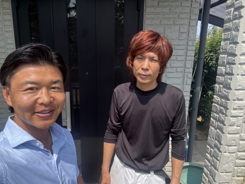 お客様との写真