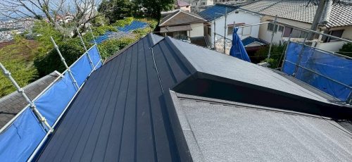 工事後のガルテクト屋根