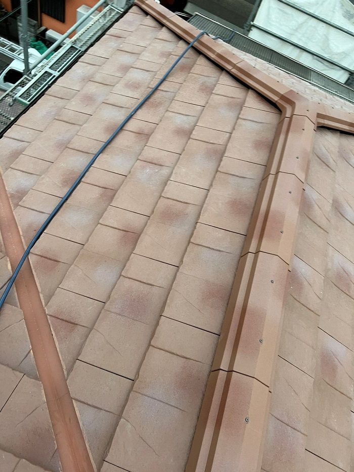 ルーガ鉄平に葺き替えた屋根