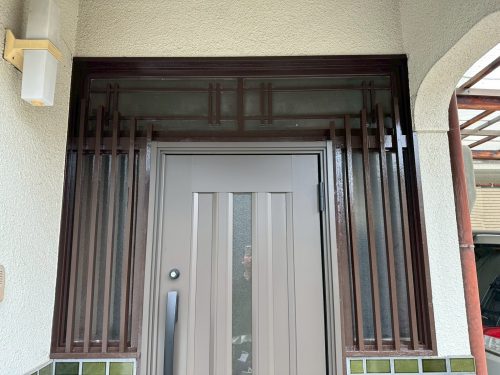 交換した玄関ドア