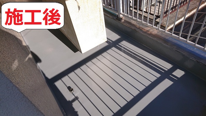 ベランダ雨漏り修理後