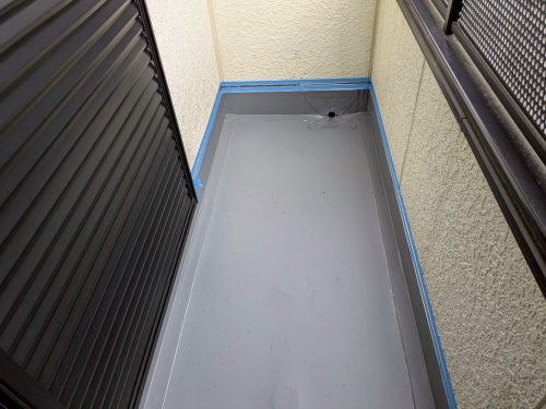 防水工事後のベランダ