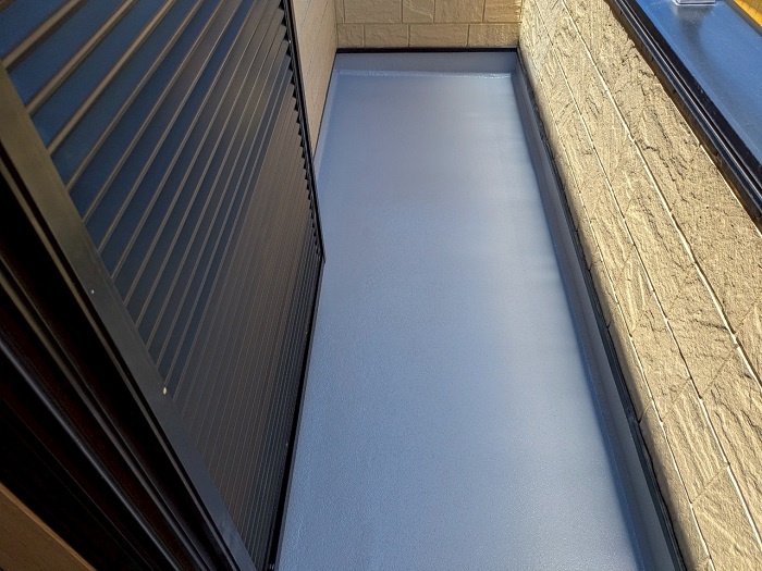 FRP防水後のベランダ