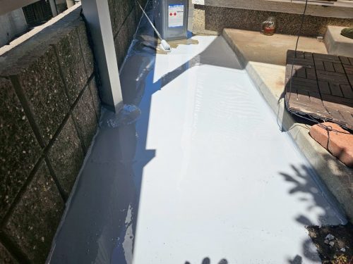 明石市でガレージ内補修と防水工事をさせて頂いたW様