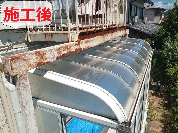 サンルーム屋根貼り替え後