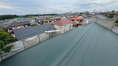 カバー工法後の屋根