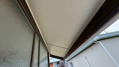 軒天を補修した写真