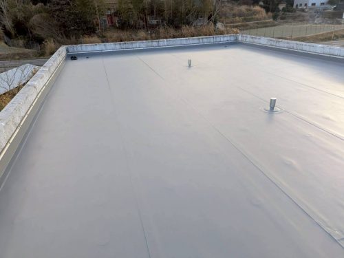 防水工事後の陸屋根