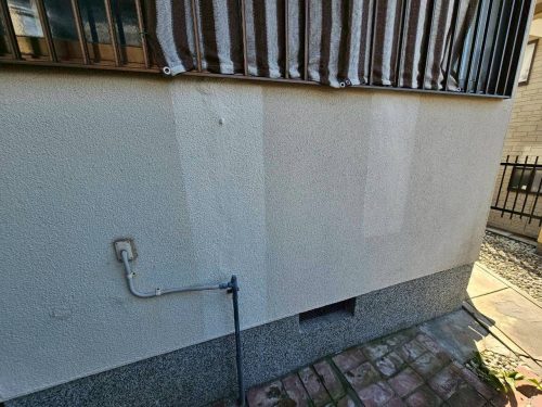 補修した外壁の写真